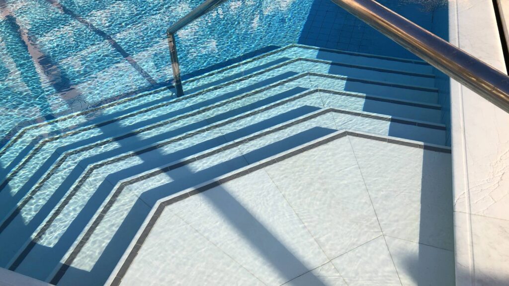 Custom pool stairs